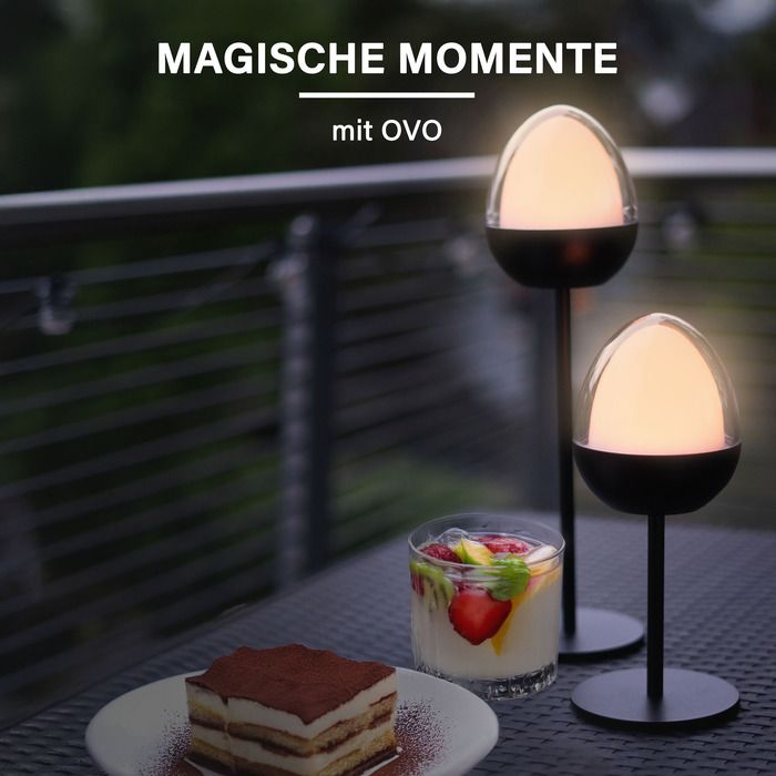 MegaLight Tischlampe Outdoor Stehlampe Outdoor OVO Pure